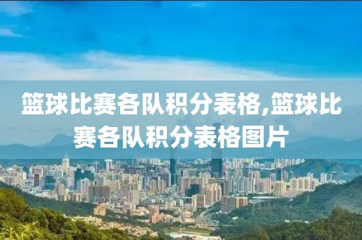 篮球比赛各队积分表格,篮球比赛各队积分表格图片