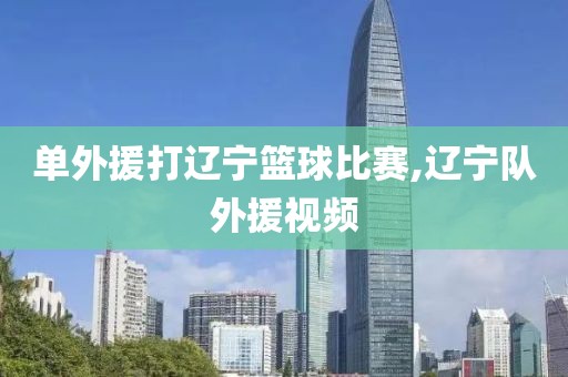 单外援打辽宁篮球比赛,辽宁队外援视频