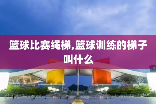 篮球比赛绳梯,篮球训练的梯子叫什么