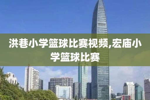洪巷小学篮球比赛视频,宏庙小学篮球比赛