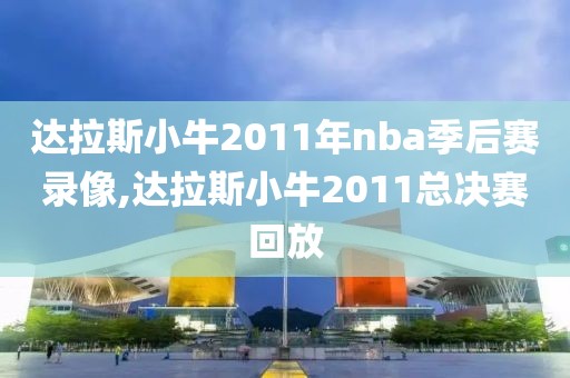 达拉斯小牛2011年nba季后赛录像,达拉斯小牛2011总决赛回放