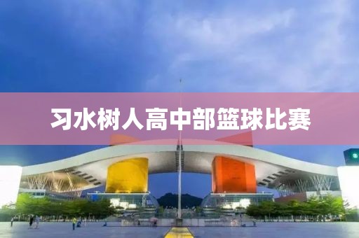 习水树人高中部篮球比赛