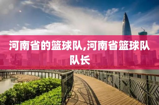 河南省的篮球队,河南省篮球队队长