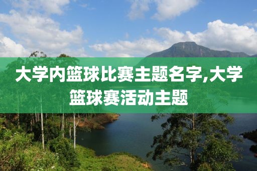 大学内篮球比赛主题名字,大学篮球赛活动主题